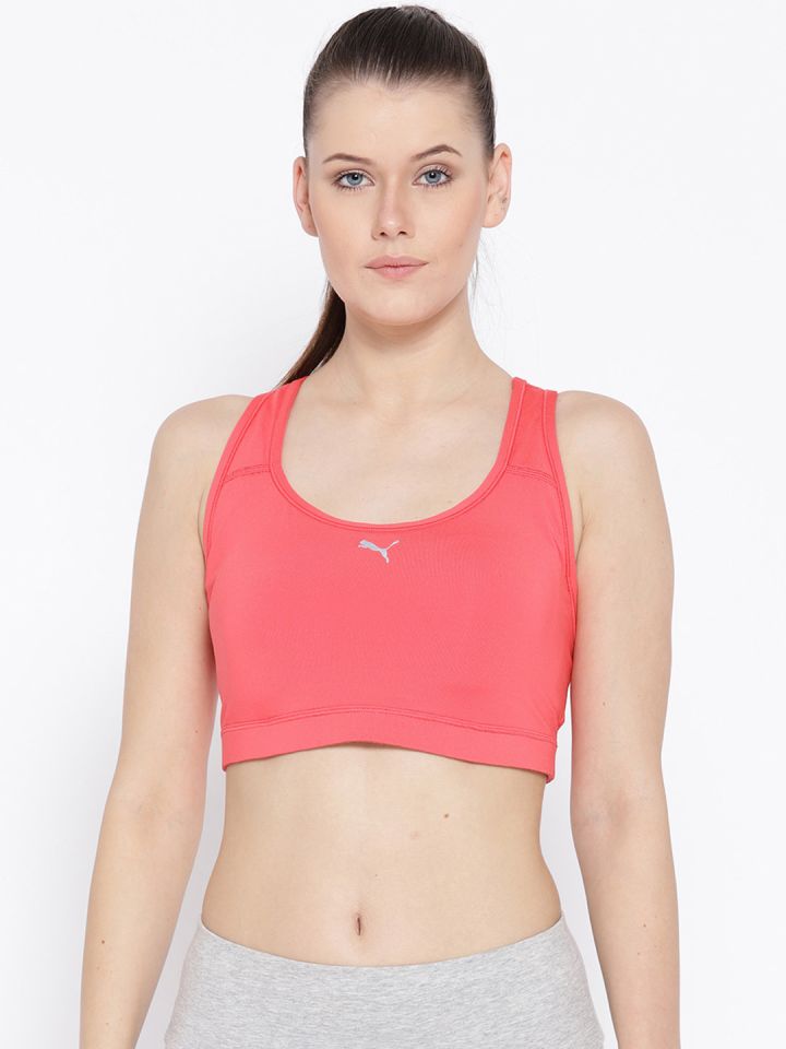 Red puma shop sports bra