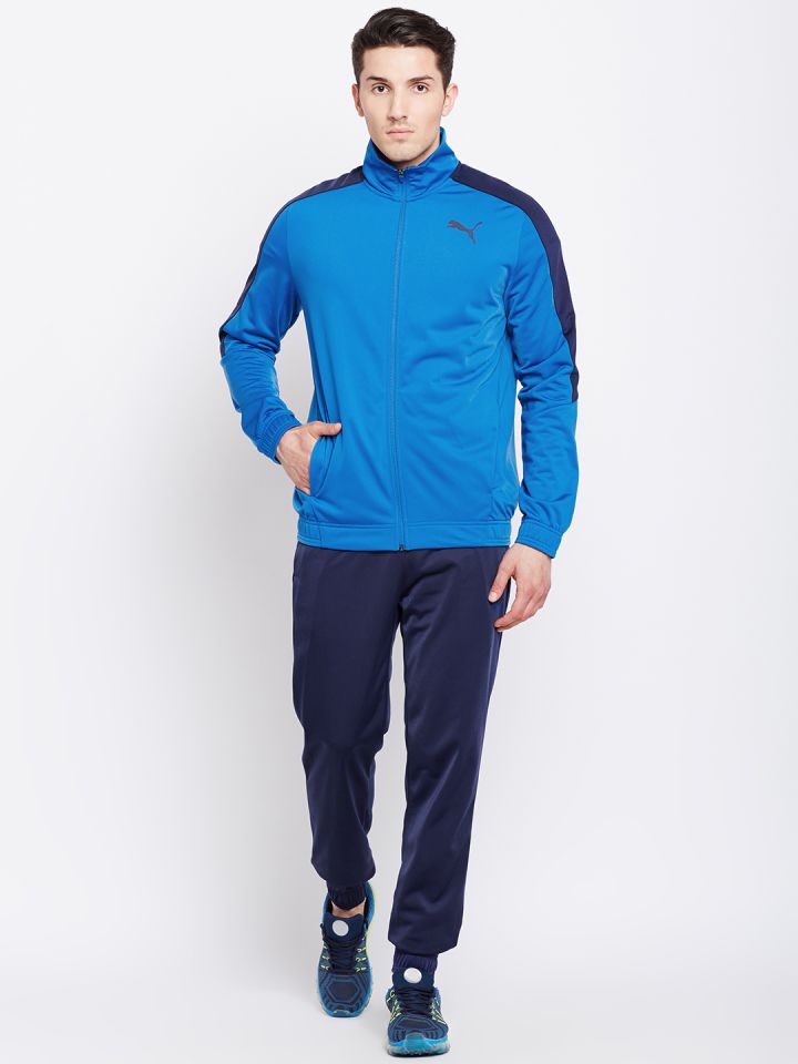 Puma Men Black Solid Classic Tricot Suit CL Track Suit