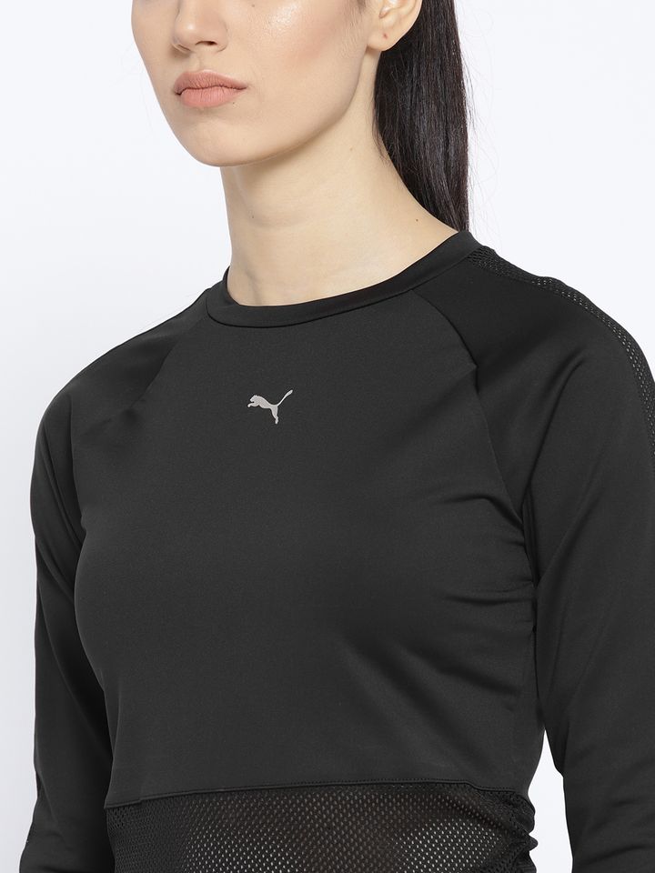 Puma Women Black Solid En Pointe Tight 
