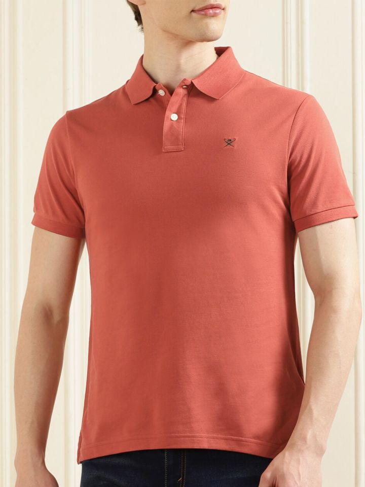 HACKETT LONDON Polo Collar Pure Cotton Slim Fit T shirt