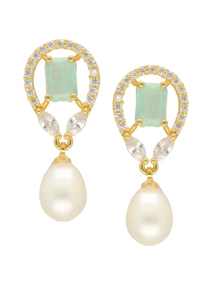 Buy Sri Jagdamba Pearls Dealer Set Of 2 Gold Plated Beaded