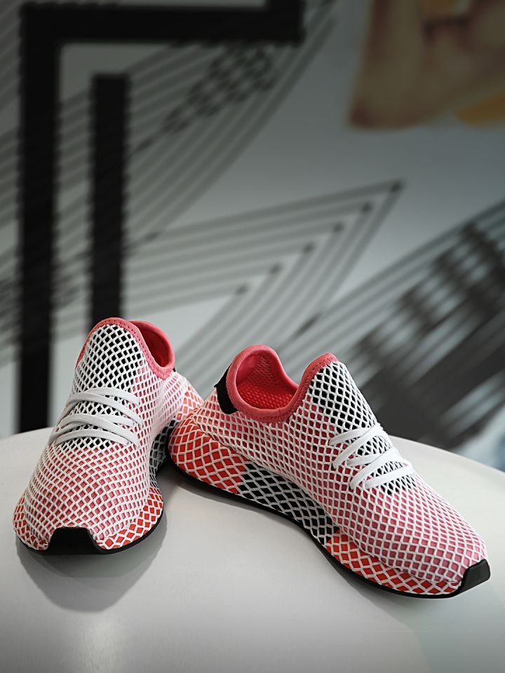 Buy ADIDAS Originals Women Pink White Deerupt Runner Patterned