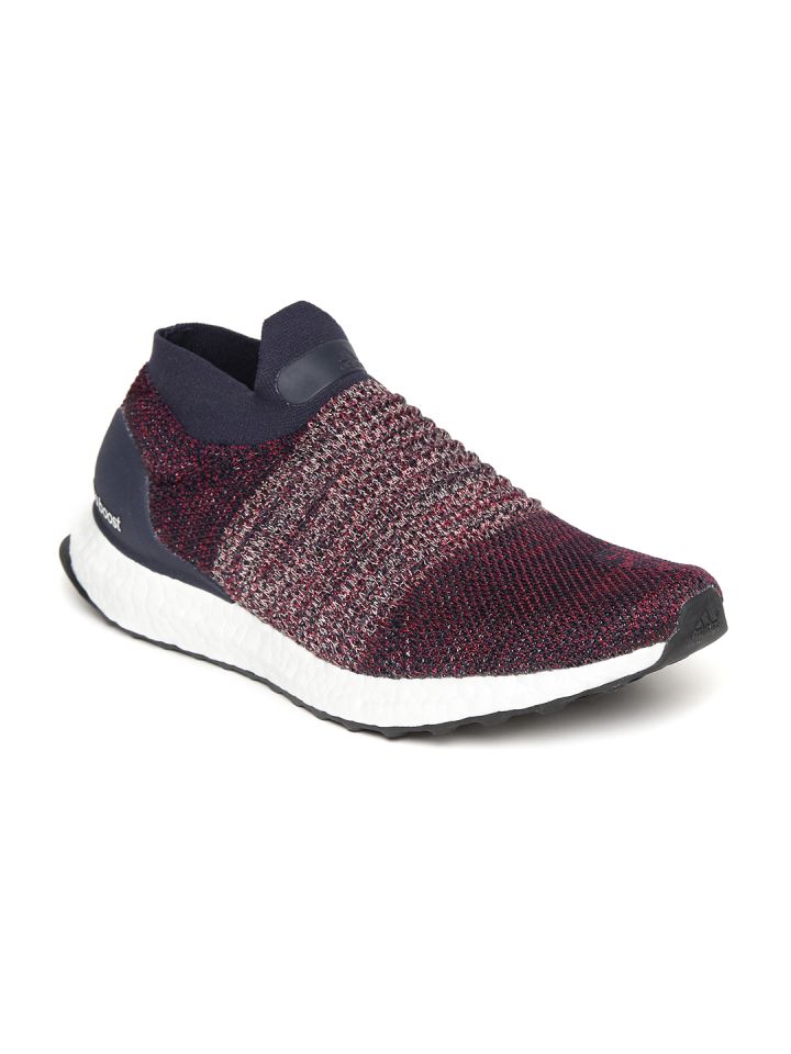 Buy ADIDAS Women Burgundy Navy Ultraboost Laceless