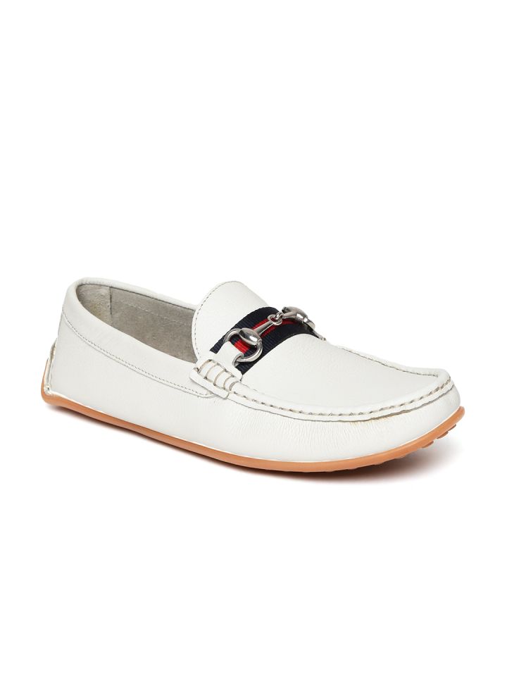 louis philippe white casual shoes