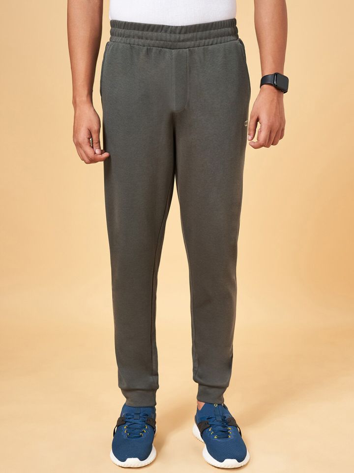 Buy Ajile By Pantaloons Men Cotton Mid Rise Joggers Track Pants