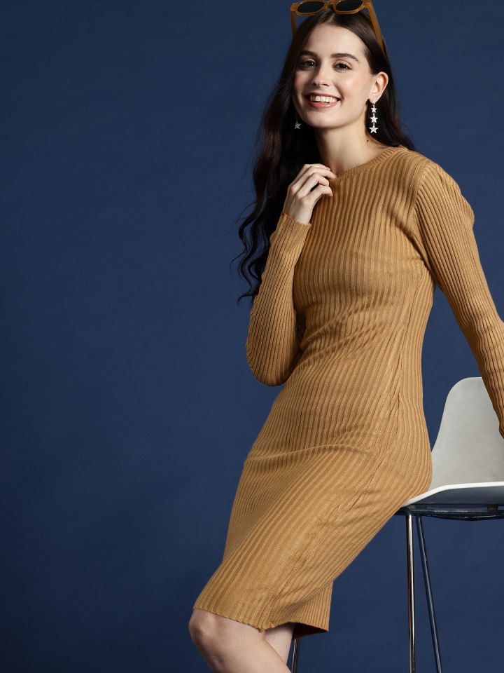 Mustard yellow sweater dress sales
