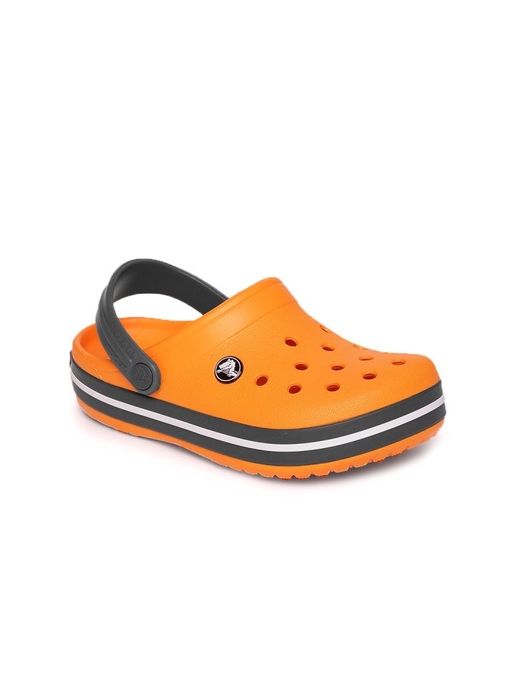 Orange kids crocs new arrivals
