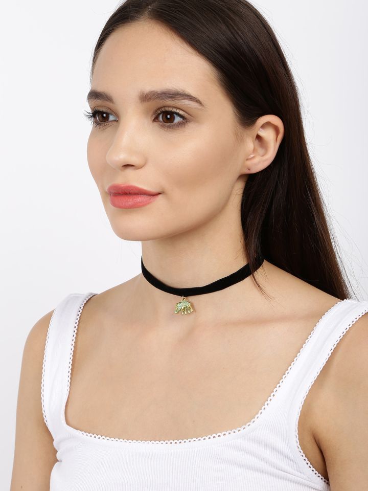 Womens black sale choker