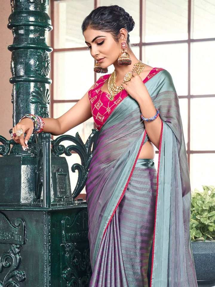 Myntra clearance satin sarees