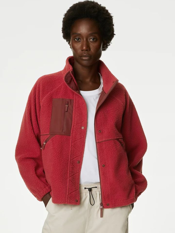 Womens fleece jacket deals marks and spencer