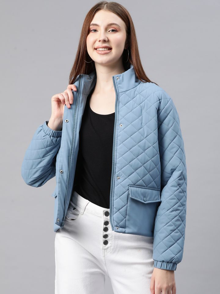 Foreign Culture By Fort Collins Stand Collar Quilted Jacket