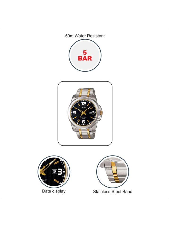 Buy Casio Enticer Men Black Analogue Watch A777 MTP 1314SG 1AVDF