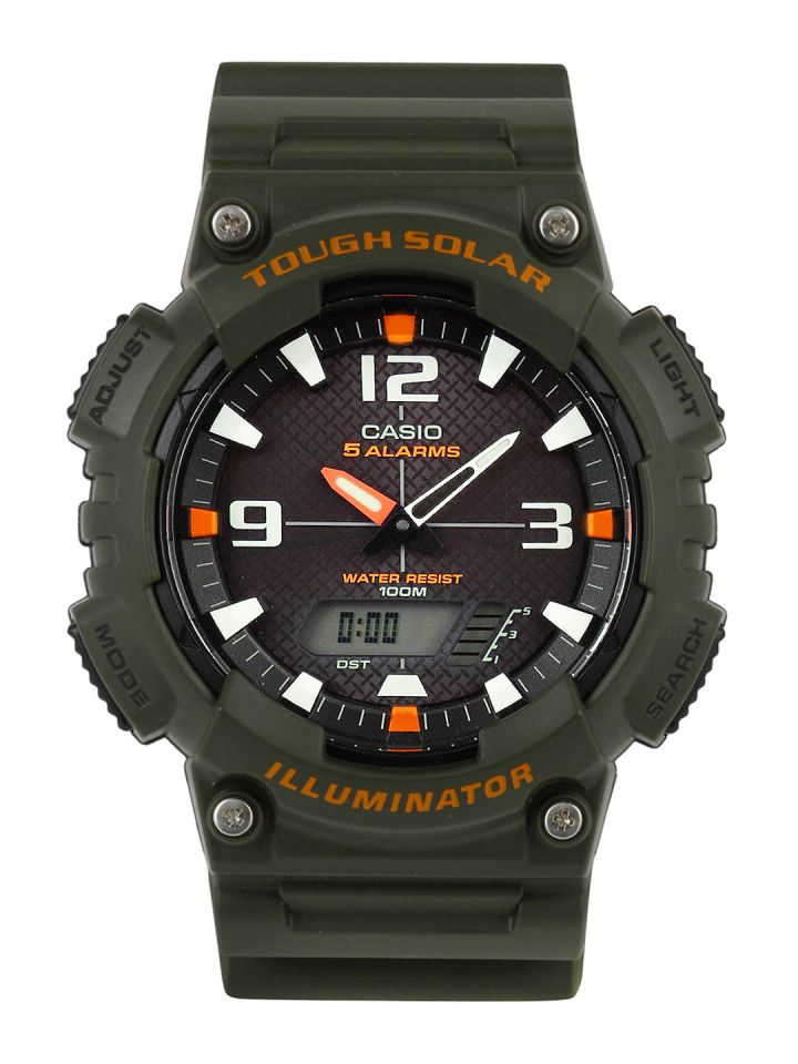 Casio illuminator analog watch sales