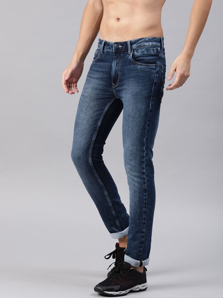 Hrithik Roshan Men Blue Skinny Fit 