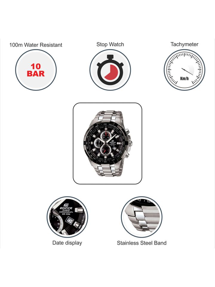 Buy Casio Edifice Men Black Analogue Watch ED369 EF 539D 1AVDF