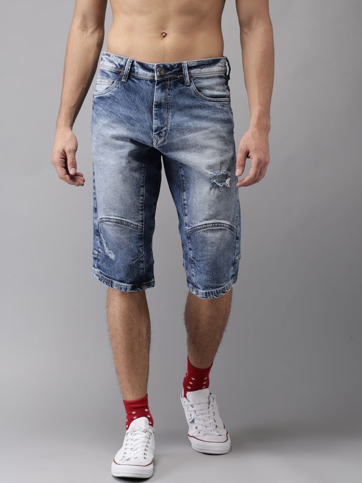 myntra denim shorts