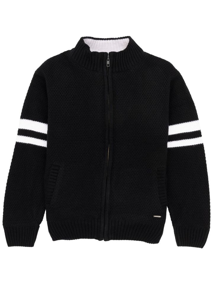 Boys black cardigan best sale sweater