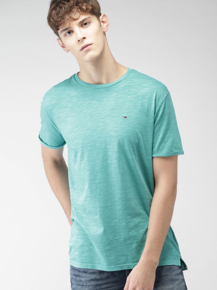 Tommy hilfiger top turquoise shirt