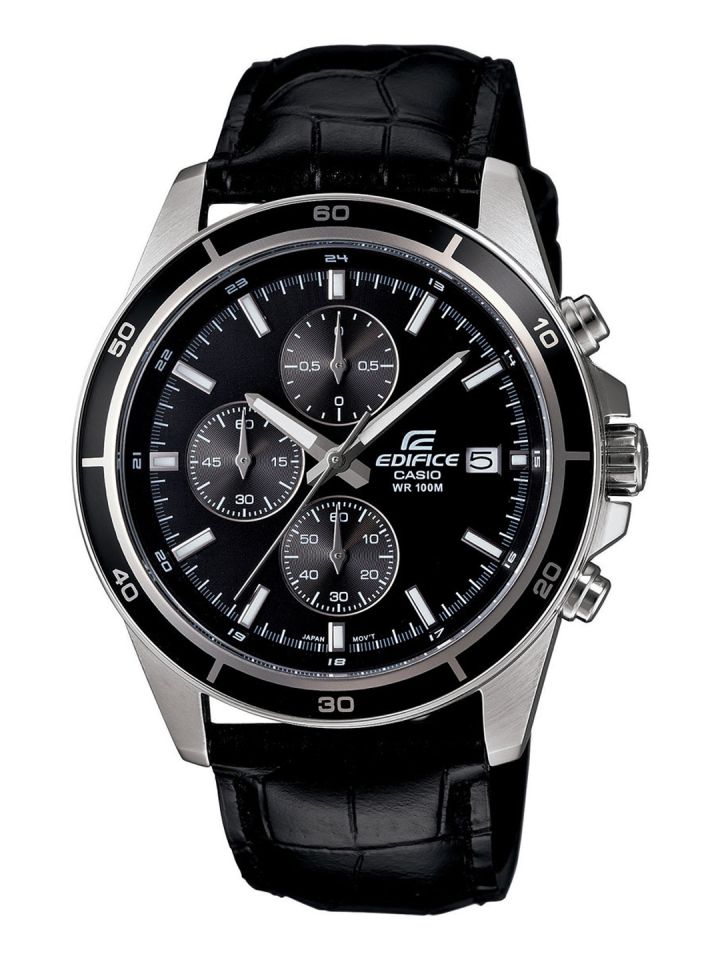 Edifice casio deals watch black