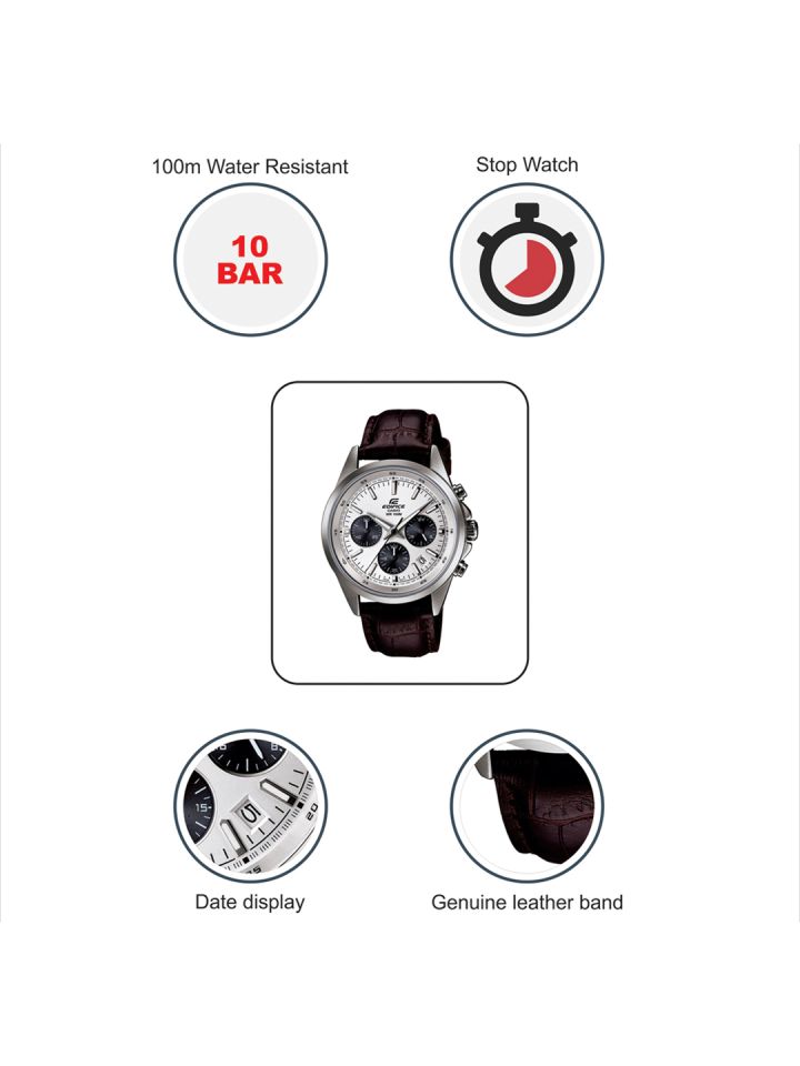 Casio Edifice Men Silver Analogue watch EX102