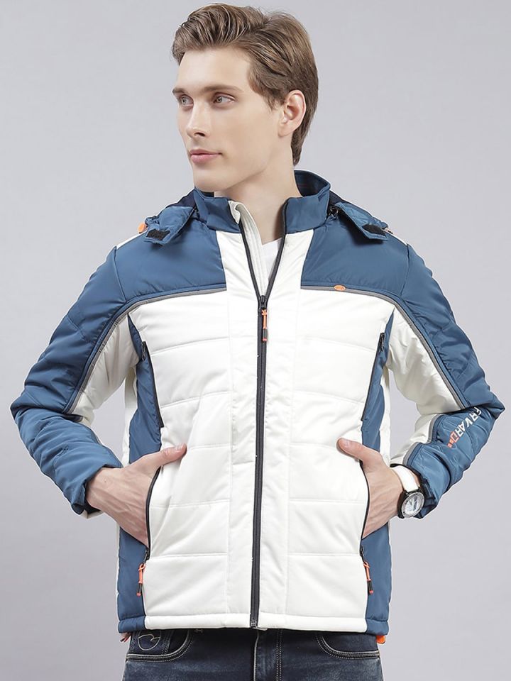 Buy Monte Carlo Hooded Colourblocked Lightweight Padded Jacket