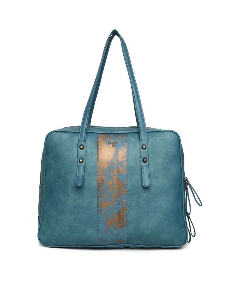 Buy Baggit Teal Blue Textured Shoulder Bag Handbags for Women