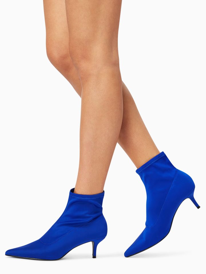 Solid Heeled Boots - Heels for Women 