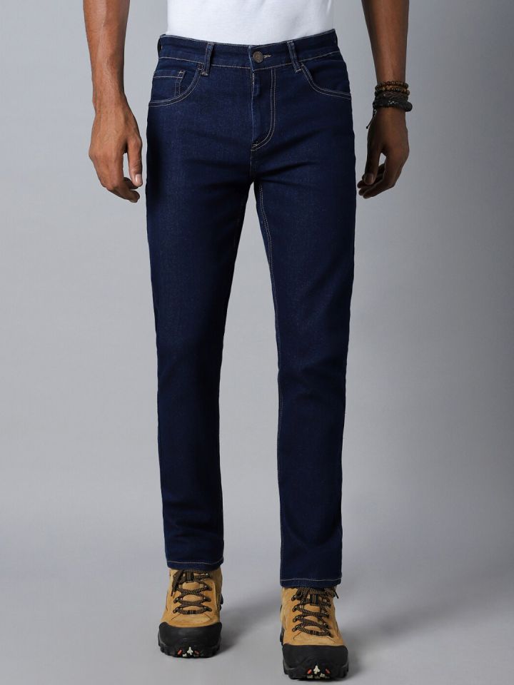 Buy High Star Men Blue Straight Fit Stretchable Jeans Jeans for