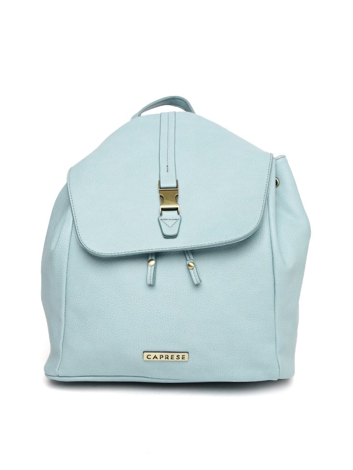 Buy Caprese Women Blue Solid Backpack Backpacks for Women