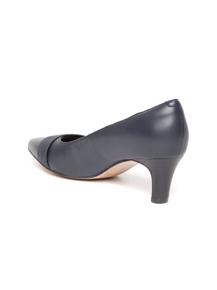 clarks navy blue pumps