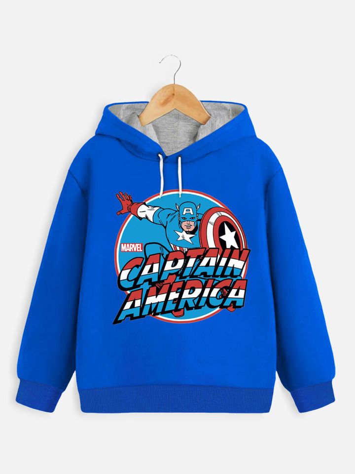 Captain marvel kids hoodie sale