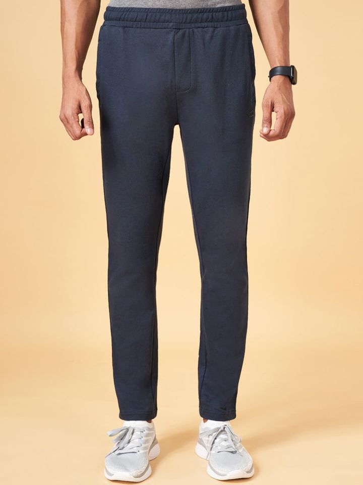 Buy Ajile By Pantaloons Men Slim Fit Mid Rise Cotton Track Pant