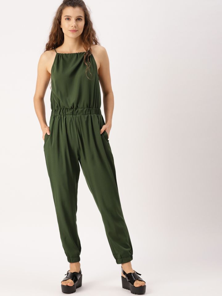 Olive drab jumpsuit deals