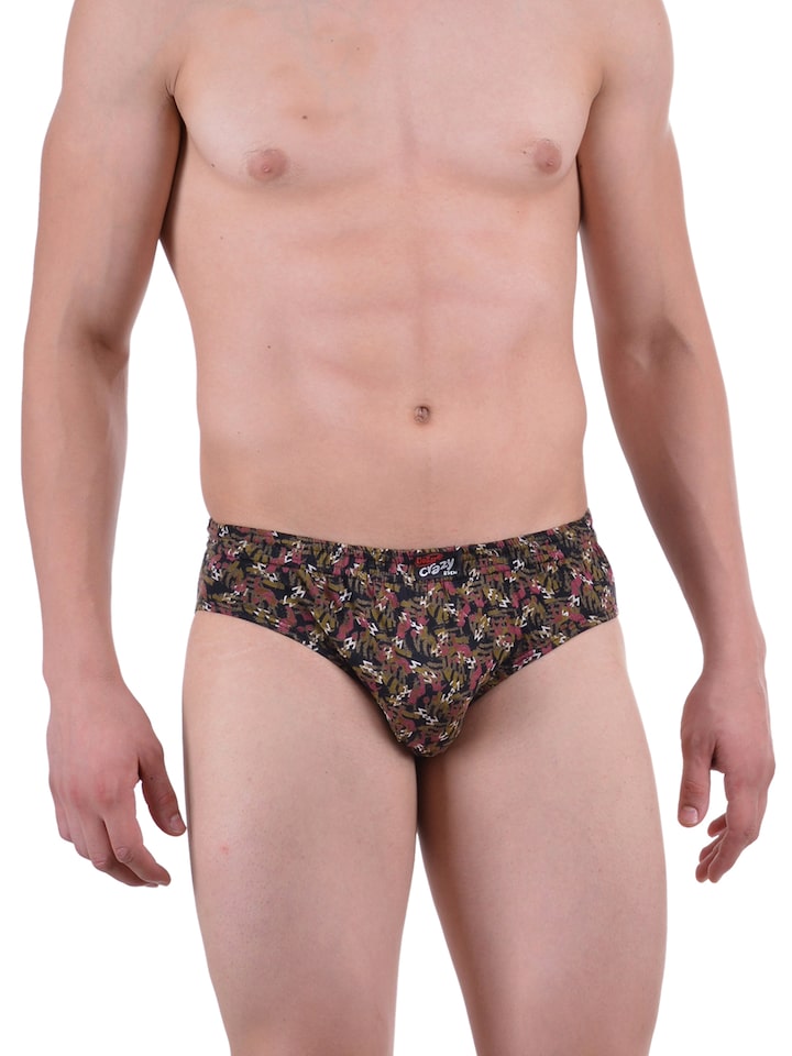 Buy Dollar Bigboss Men's Assorted Pack of 2 Printed Brief  (8905474838918_MBBR-09-CRAZYBRF-PO2-CO2-S at