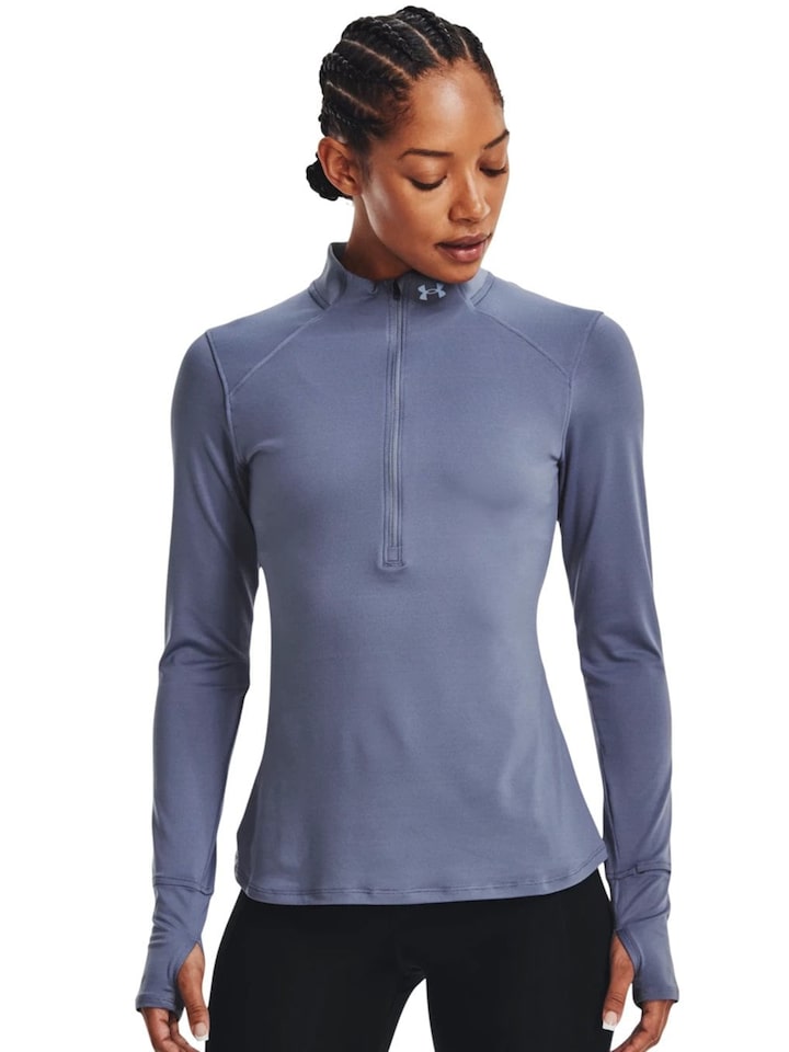 Buy UNDER ARMOUR Qualifier Run 2.0 1/2 Zip Long Sleeves High Neck Slim Fit  T Shirt - Tshirts for Women 25224204