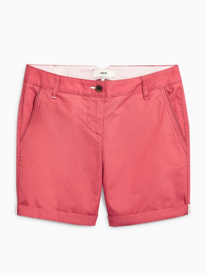 Buy Next Women Pink Solid Regular Fit Chino Shorts - Shorts for Women  2524401 | Myntra