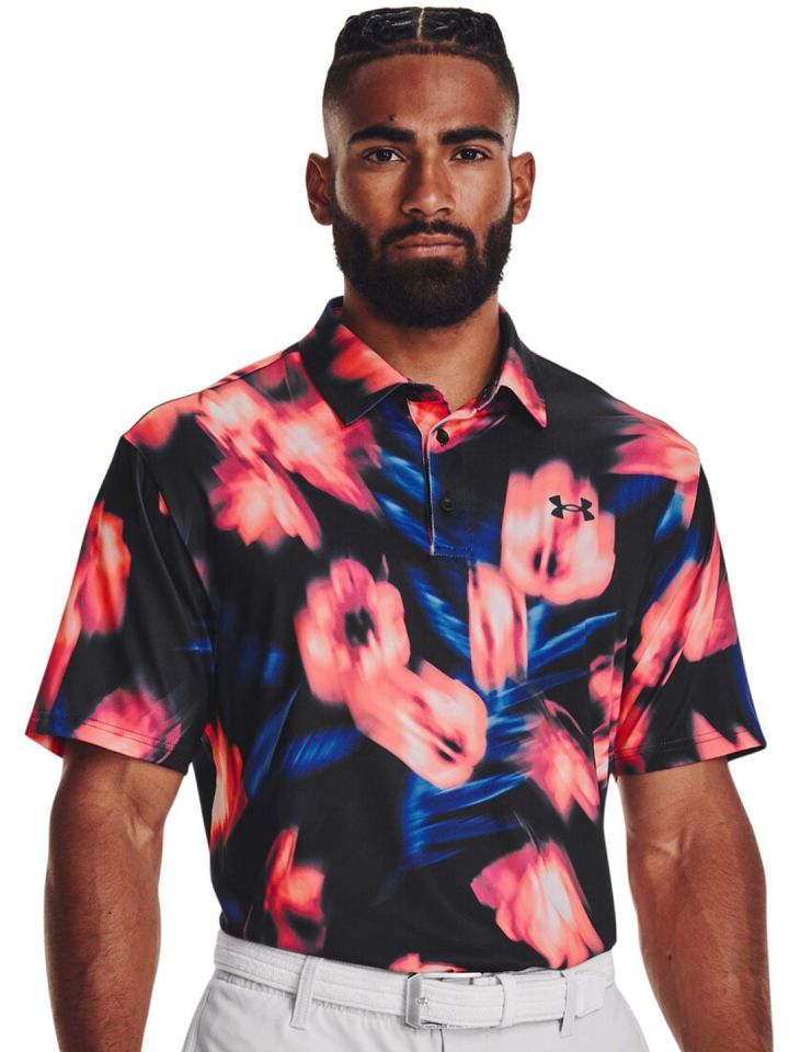 Buy UNDER ARMOUR Floral Printed Relaxed Fit Playoff Polo 2.0 T