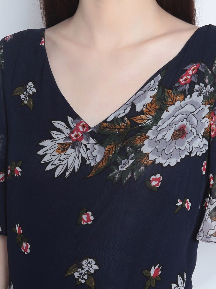 Buy RARE Blue Floral Printed Maxi Dress 