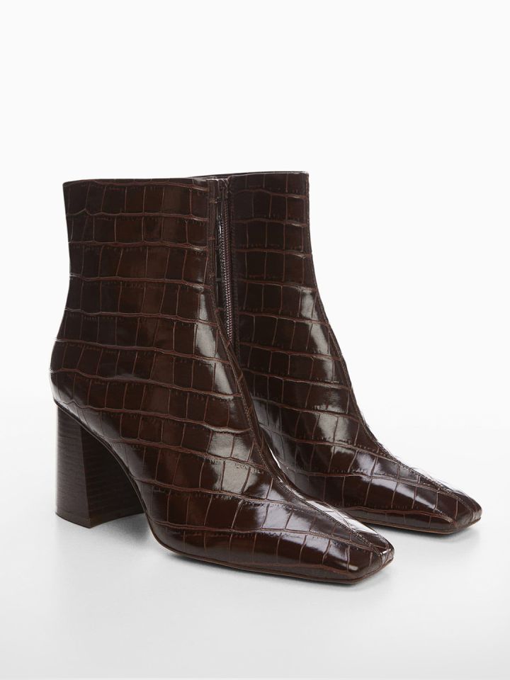 Croc block heel hotsell boots