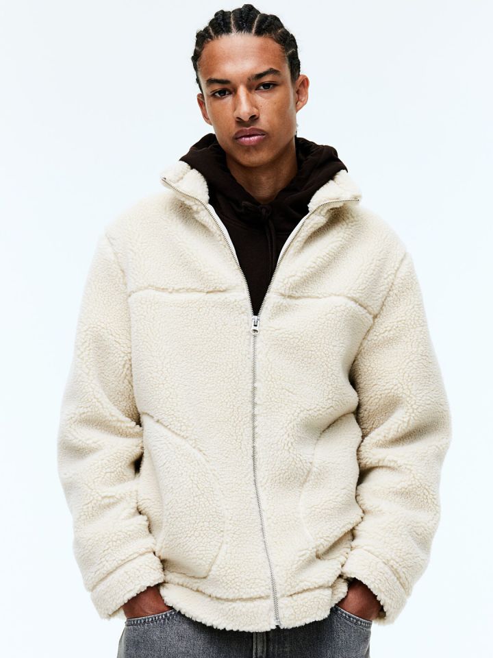 H and m sherpa jacket discount