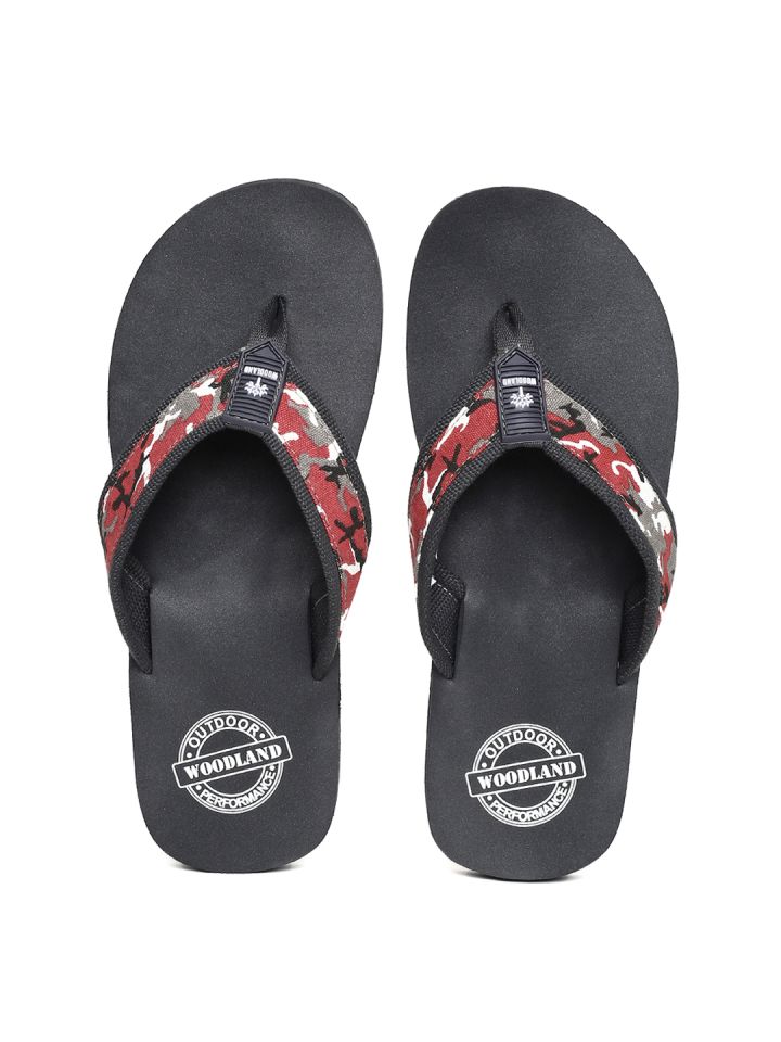 Buy Woodland Men Multicoloured Printed Thong Flip Flops Flip