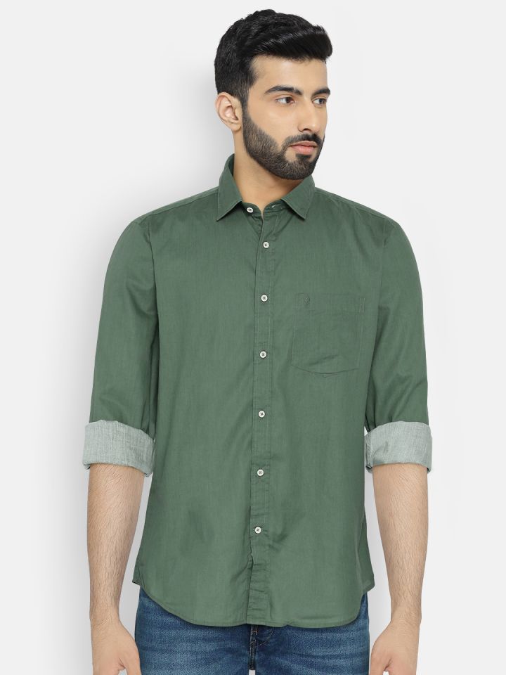 Indian terrain olive green shirt