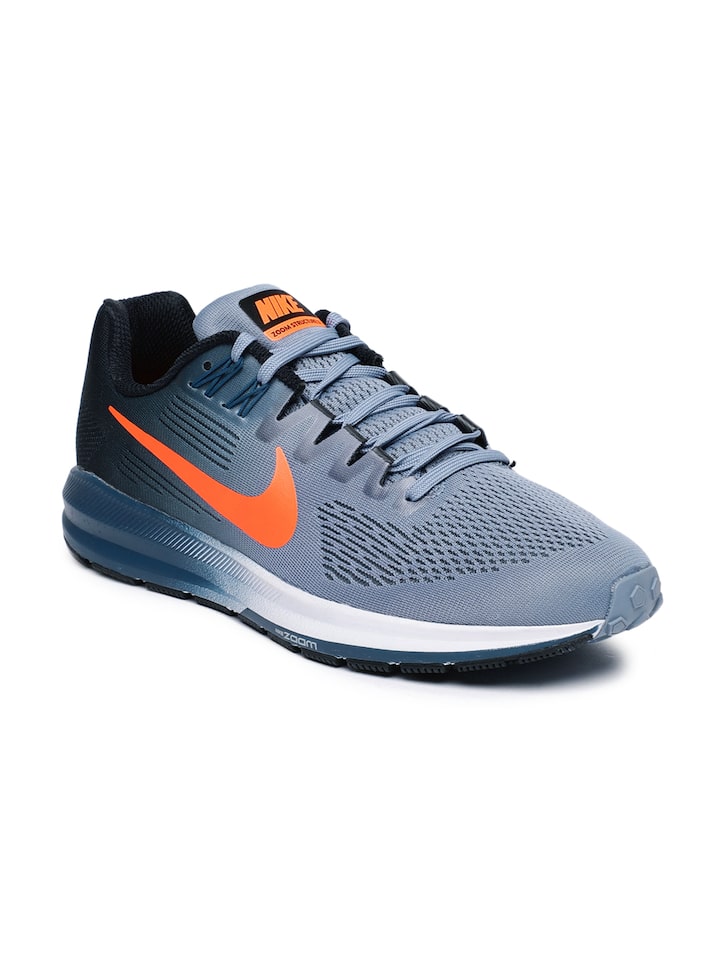 matrimonio Baya secuencia Buy Nike Men Blue & Black Air Zoom Structure 21 Running Shoes - Sports  Shoes for Men 2528123 | Myntra