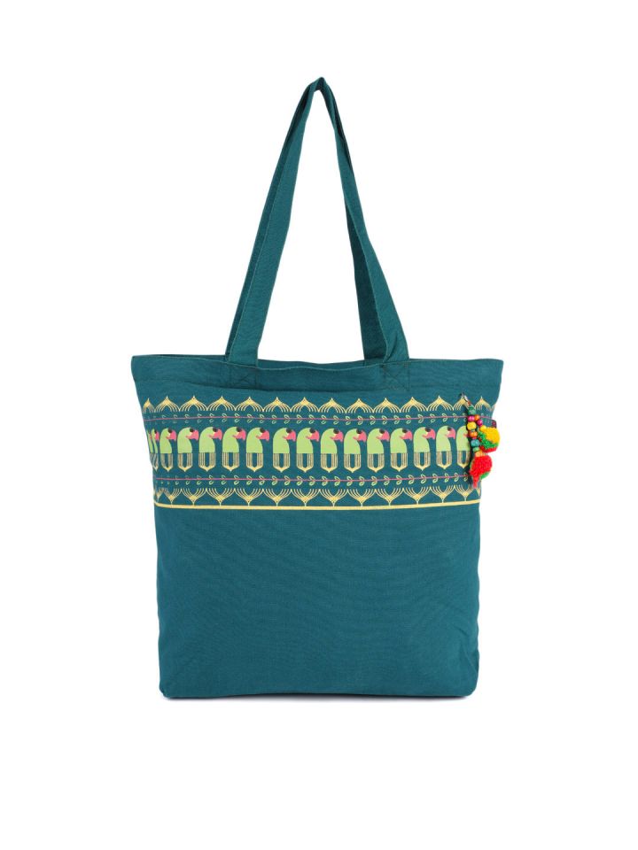 teal colored handbags