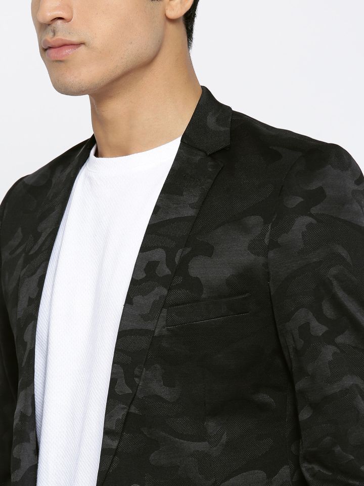 Black hotsell camo blazer