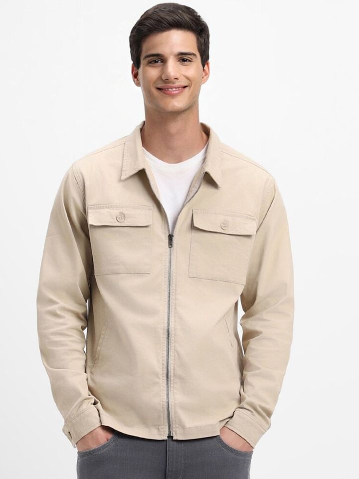 Buy FOREVER 21 Spread Collar Pure Cotton Bomber Jacket Jackets