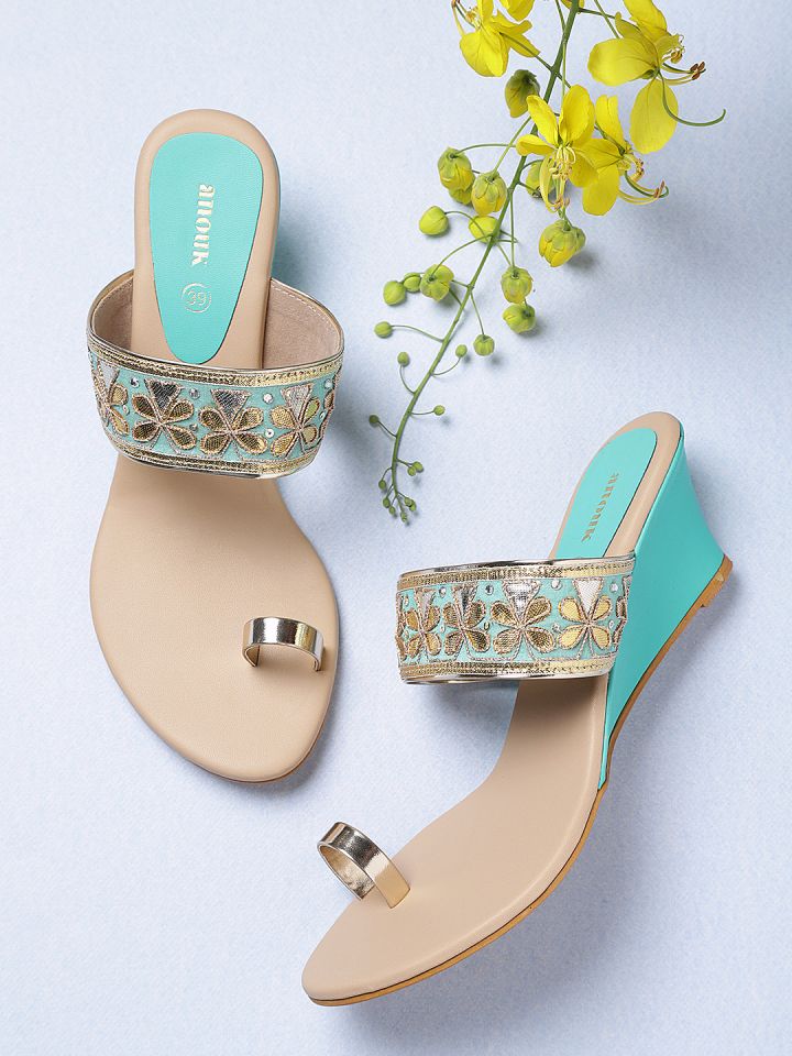 Sea green sandals on sale