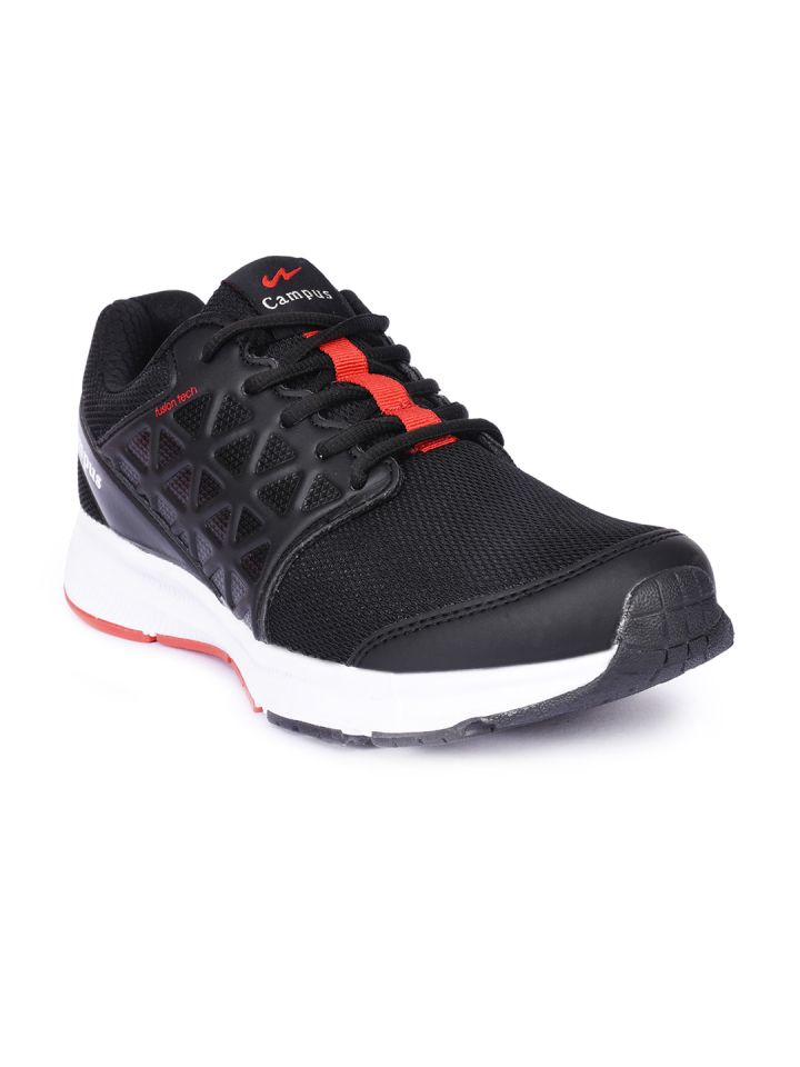 campus black running shoes