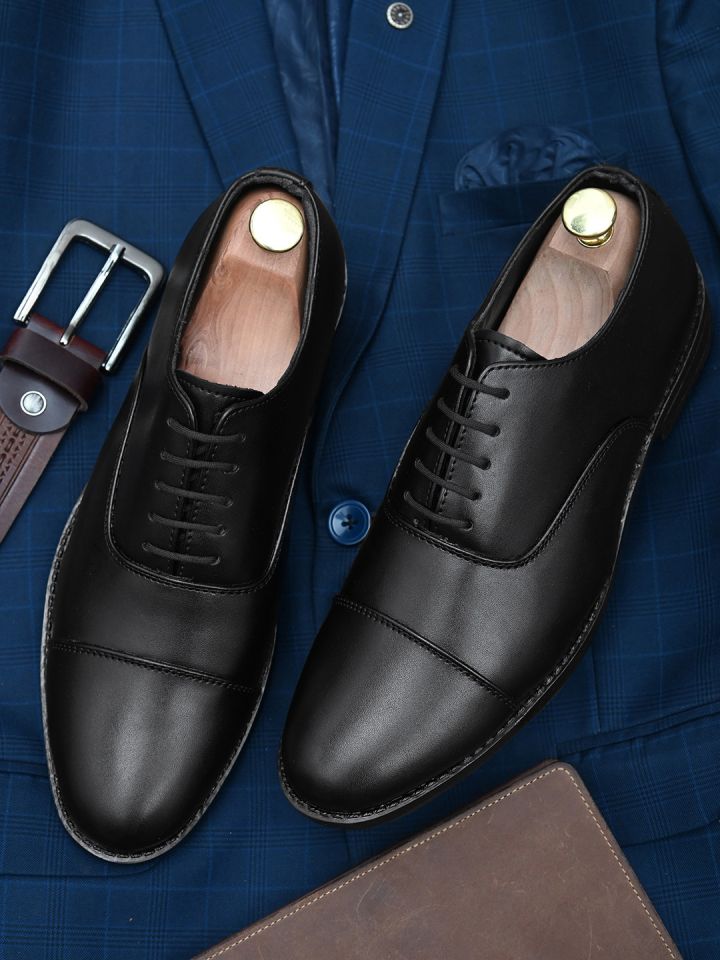 Mens black oxford dress shoes clearance