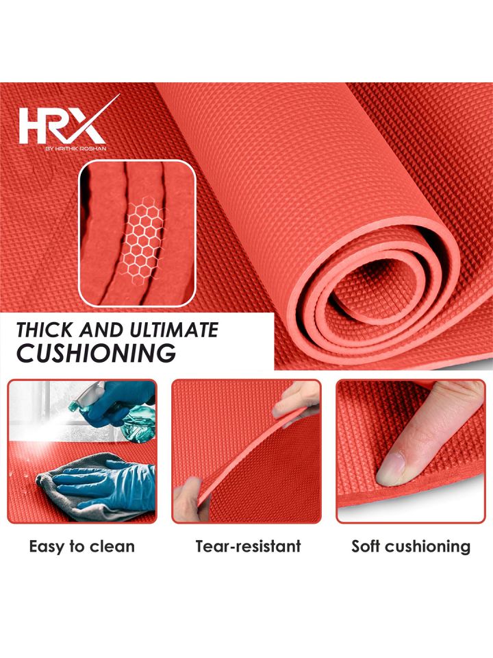 Buy HRX By Hrithik Roshan Rectangular Anti Skid Yoga Mat - Yoga Mats for  Unisex 25304604